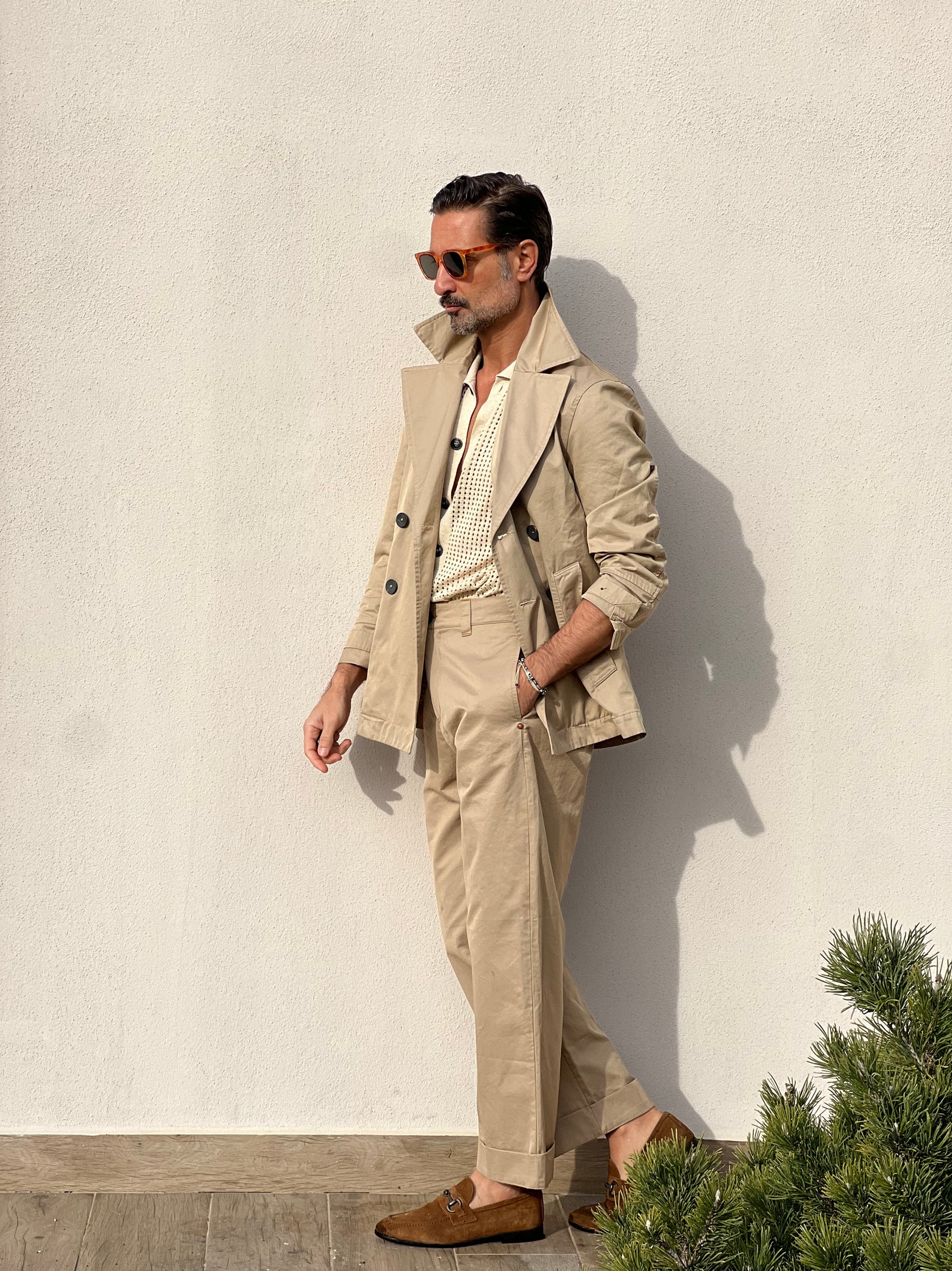 TRENCH CORTO  CAMMELLO ALTATENSIONE