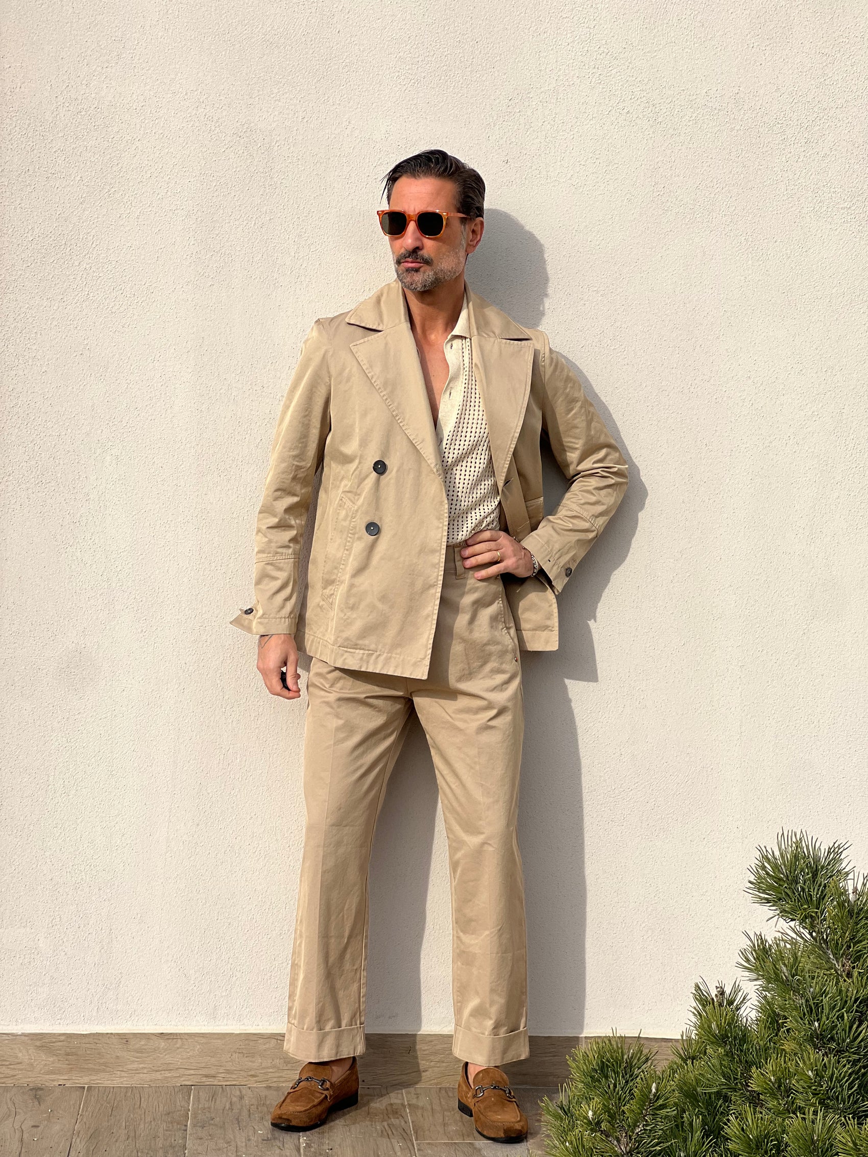 TRENCH CORTO  CAMMELLO ALTATENSIONE