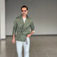 TRENCH CORTO VERDE ALTATENSIONE