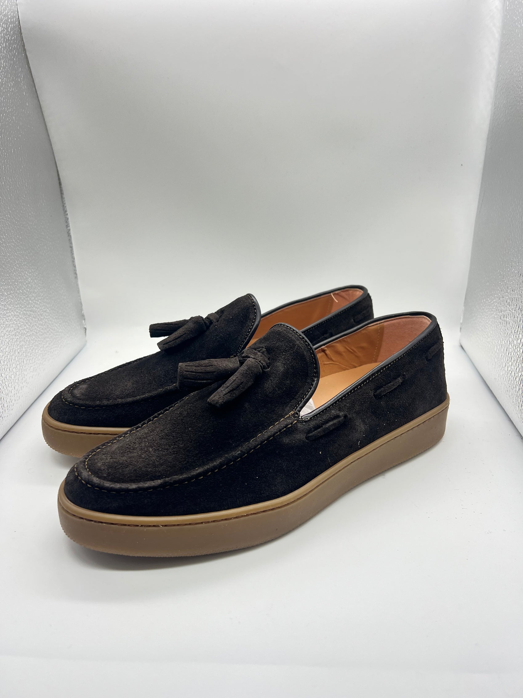 *MOCASSINO MORO CAMOSCIO FONDO BARCA