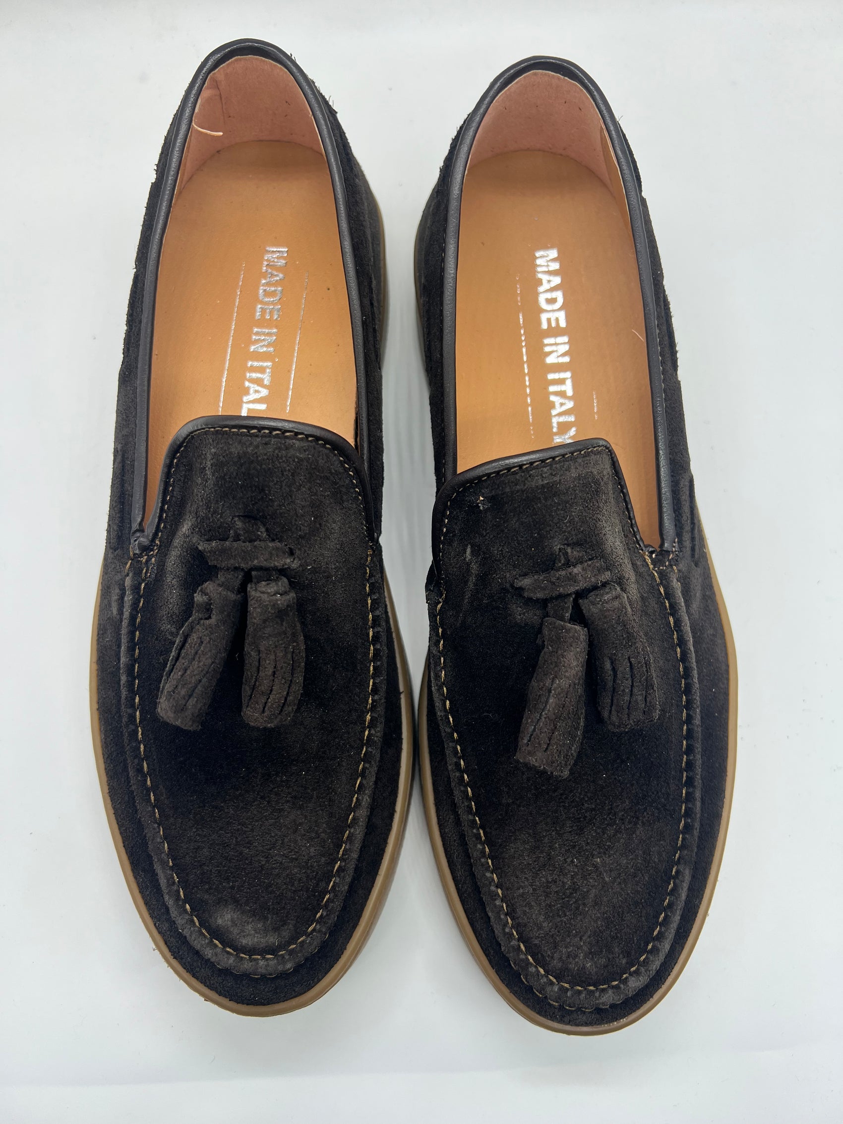 *MOCASSINO MORO CAMOSCIO FONDO BARCA