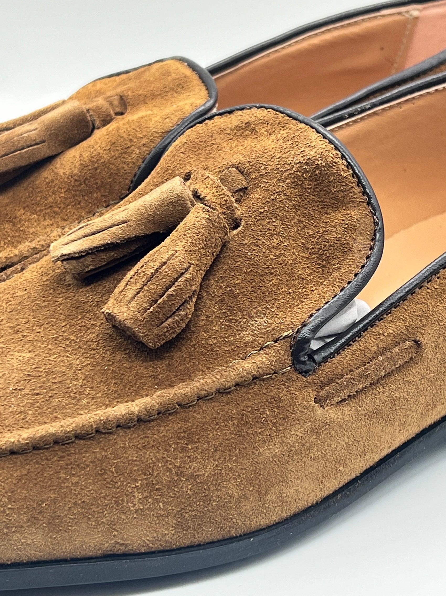 *MOCASSINO MIELE  CAMOSCIO CAMPANELLA