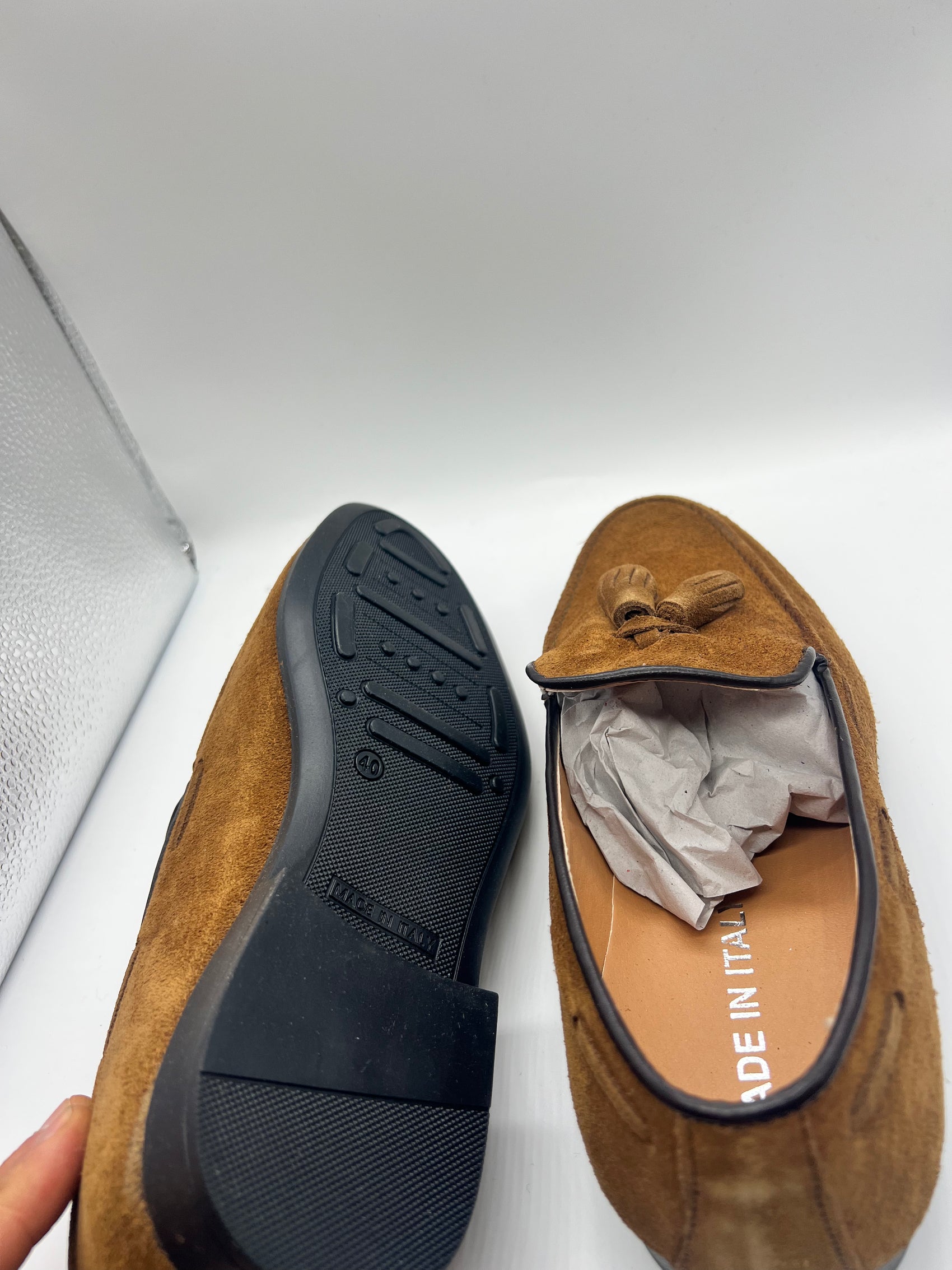 *MOCASSINO MIELE  CAMOSCIO CAMPANELLA