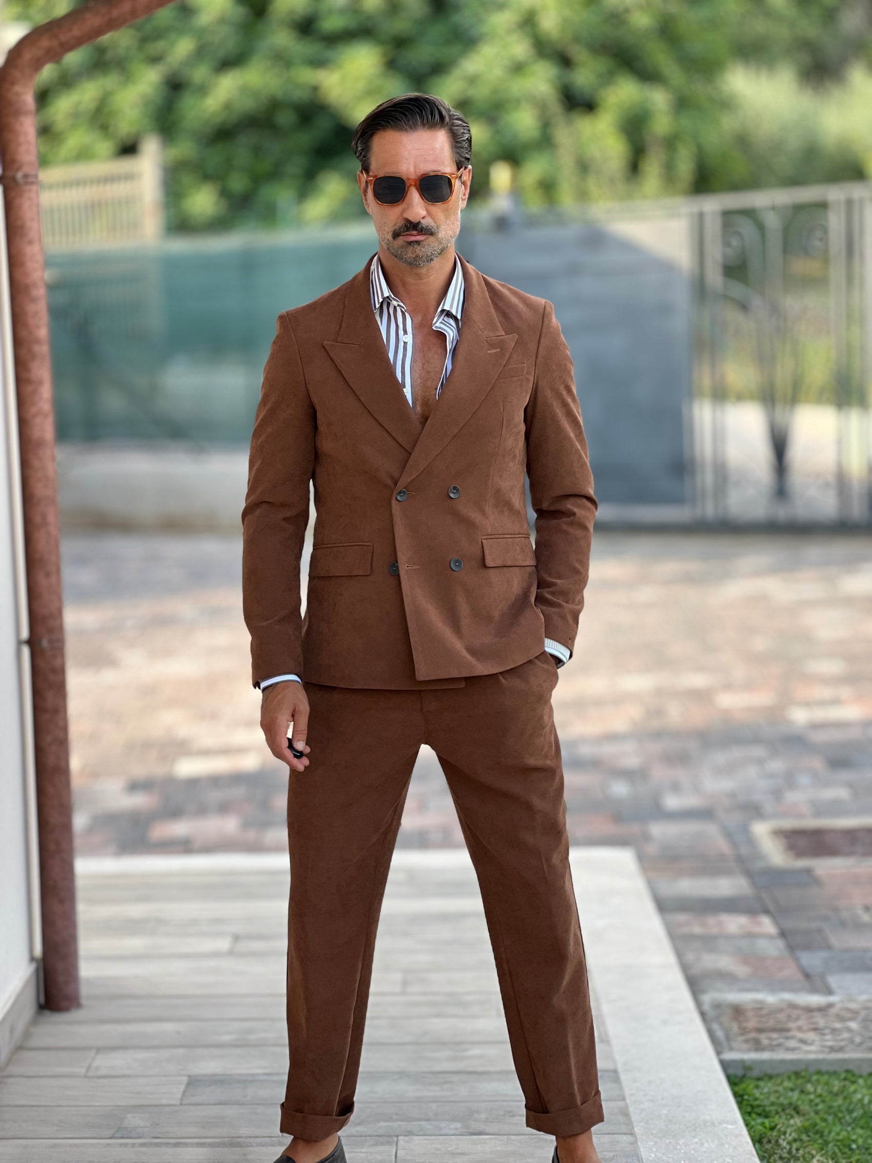 GIACCA DOPPIOPETTO MORO  VELLUTO ALTANTENSIONE