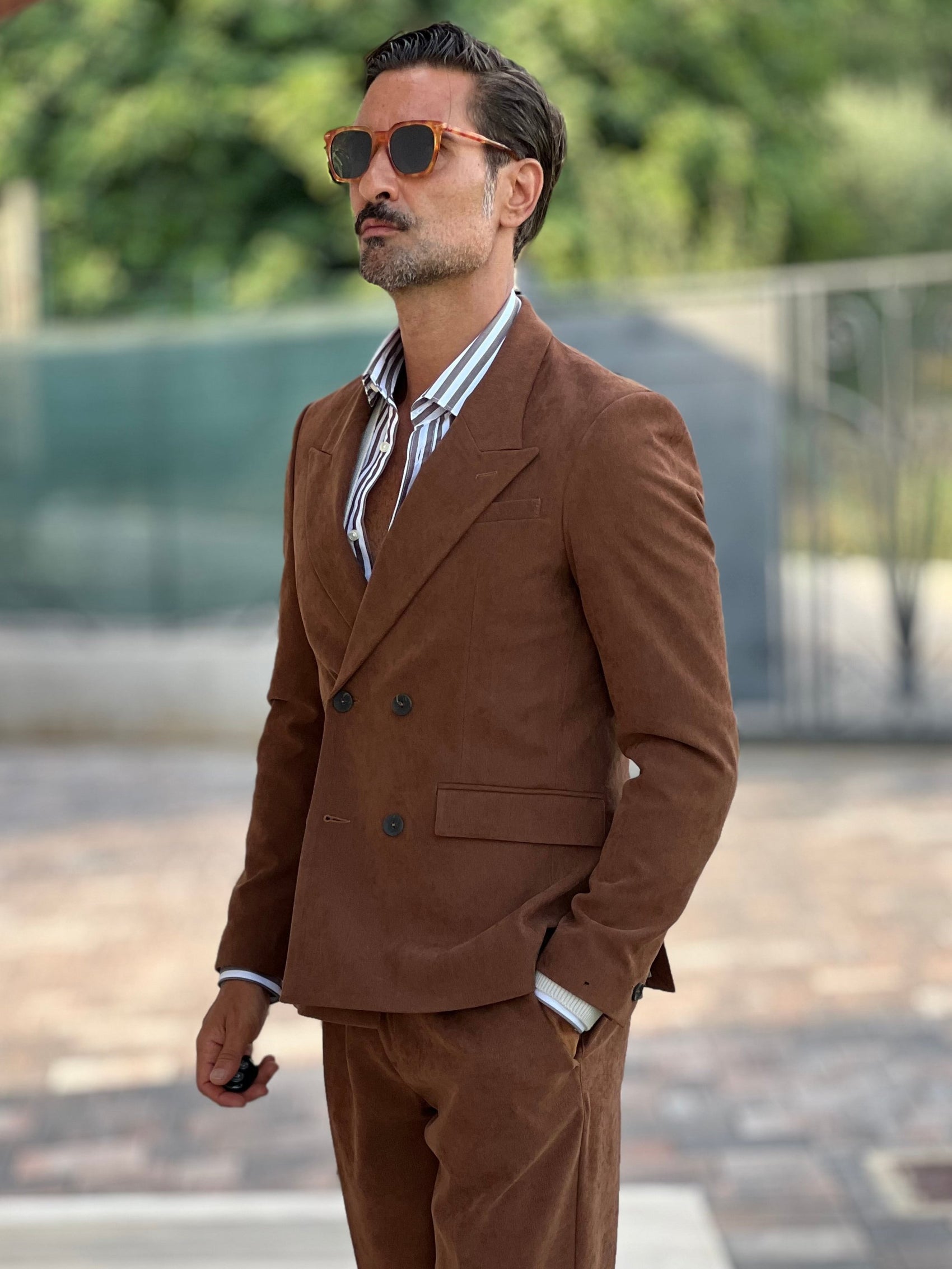 GIACCA DOPPIOPETTO MORO  VELLUTO ALTANTENSIONE