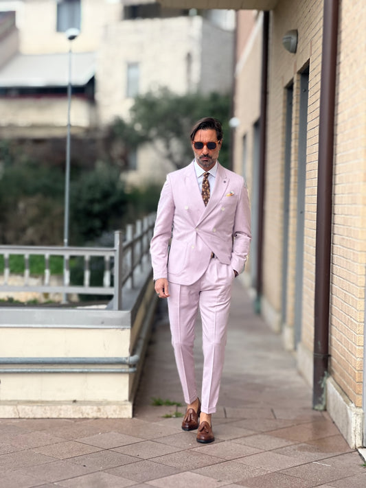 HIGH TENSION PINK DOUBLE-BREASTED SUIT