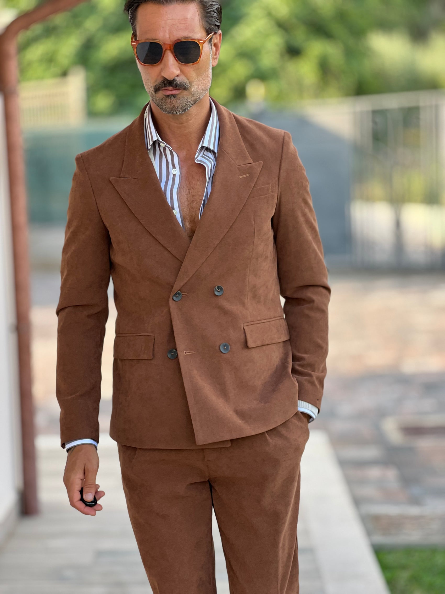 GIACCA DOPPIOPETTO MORO  VELLUTO ALTANTENSIONE