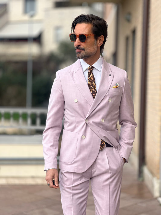 HIGH TENSION PINK DOUBLE-BREASTED SUIT