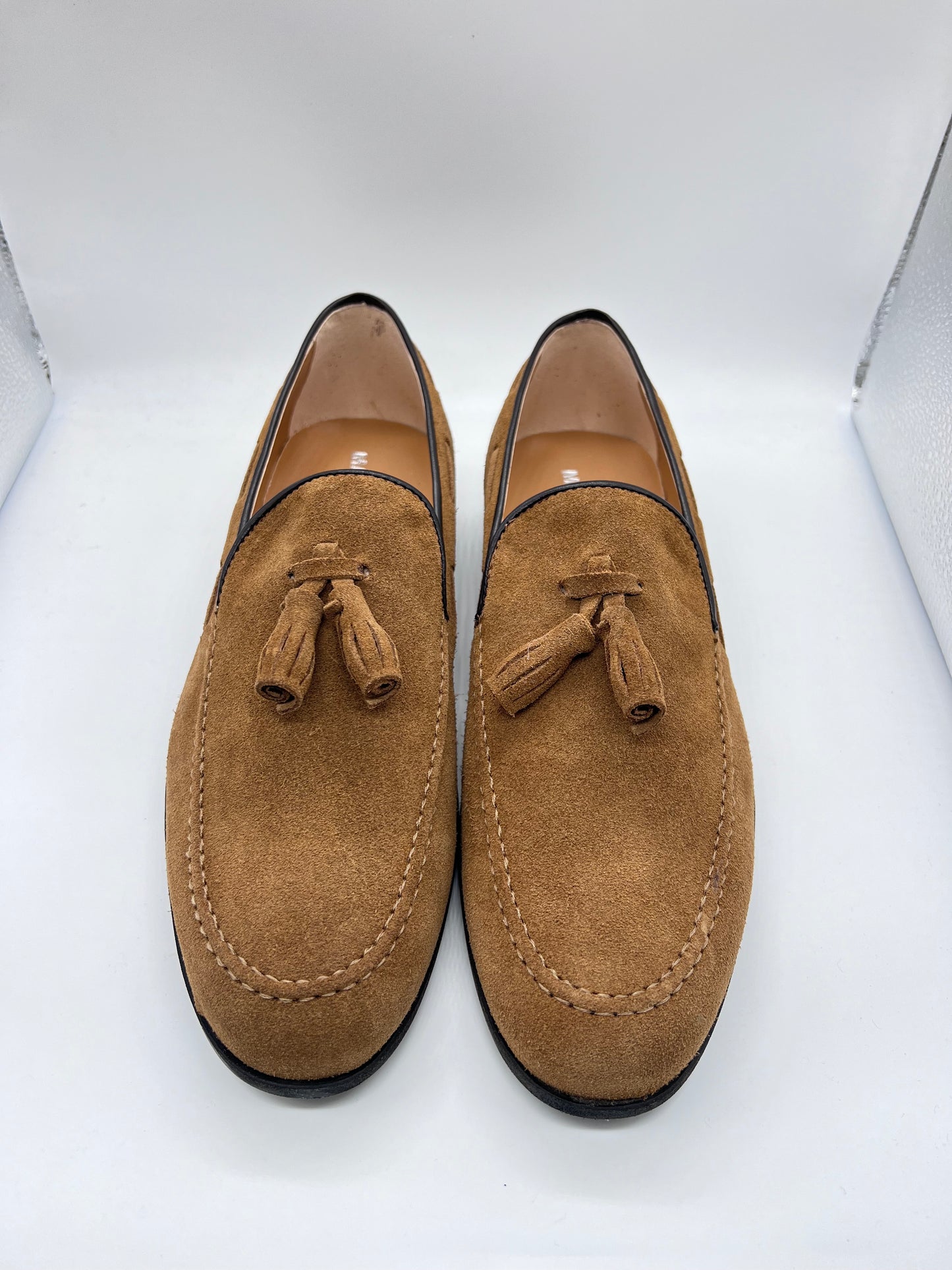 HONEY SUEDE MOCCASIN WITH TASSELS
