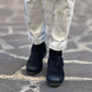 STIVALE CAMOSCIO NERO SPAZZOLATO