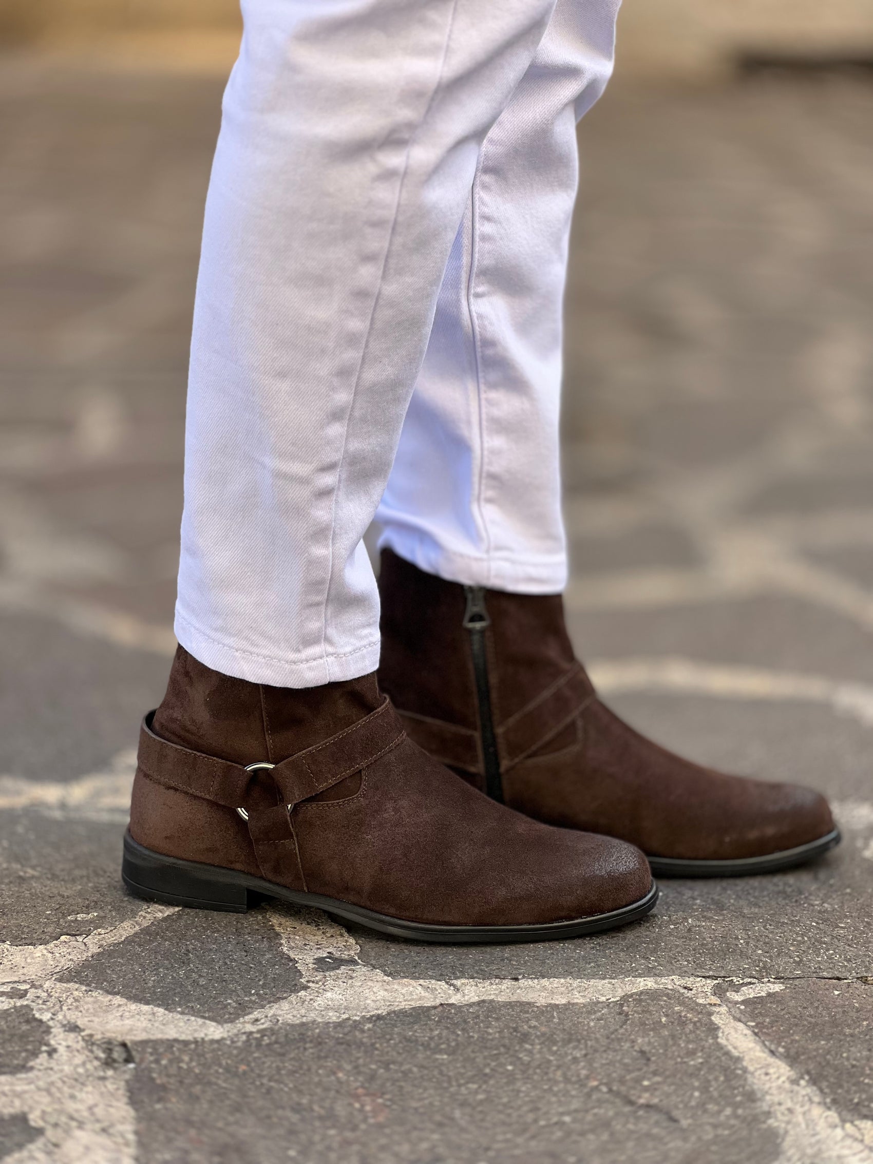 BRUSHED BROWN SUEDE BOOT