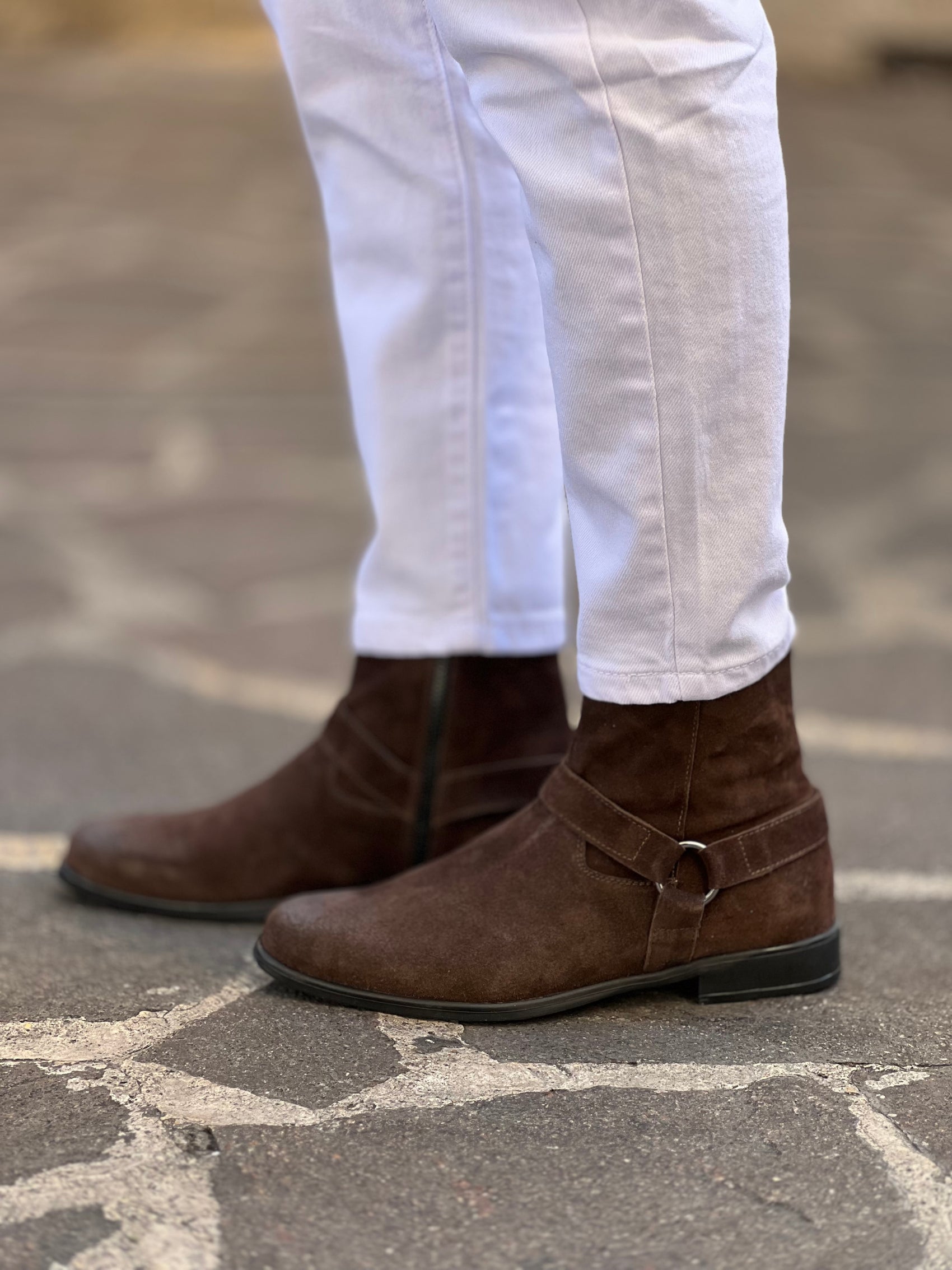 BRUSHED BROWN SUEDE BOOT
