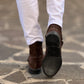 STIVALE CAMOSCIO MARRONE SPAZZOLATO